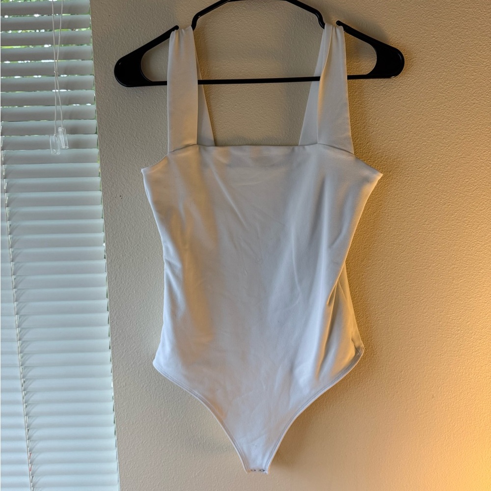 Abercrombie & Fitch Soft White Bodysuit Tank